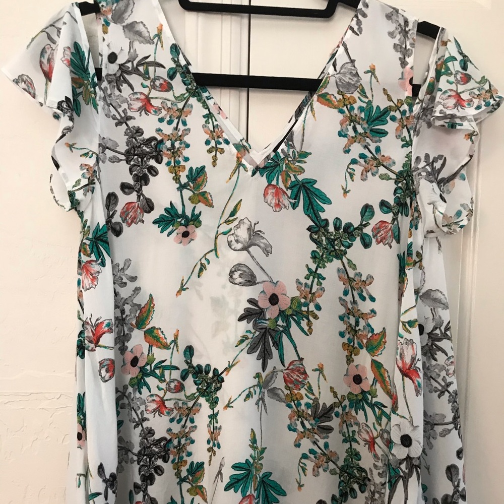 a.n.a. A New Approach Cold Shoulder Blouse